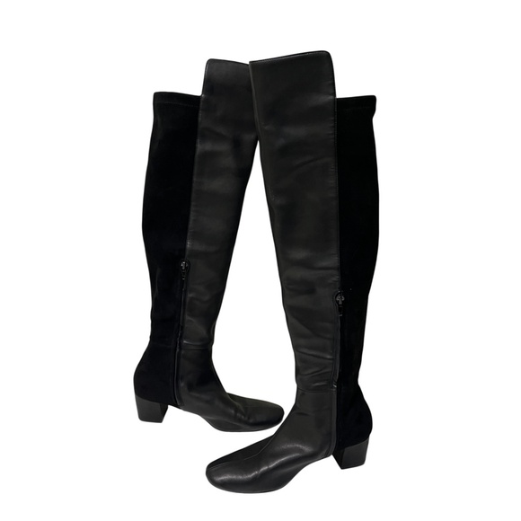 Nine West Black Over the Knee Boots Size 7 1/2M - Picture 11 of 13